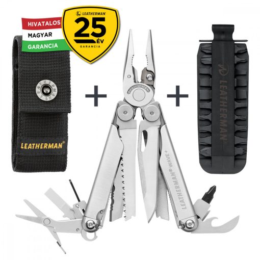 Leatherman Wave Plus (ezüst) +11 részes Bit Kit