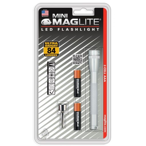 SP32106 Maglite Mini AAA LED elemlámpa, ezüst (bl)