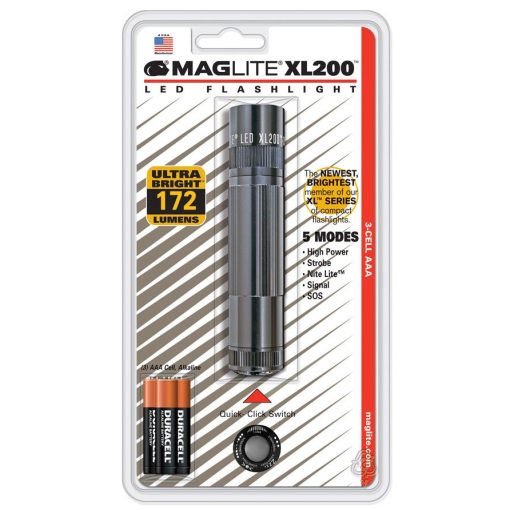 XL200-S3096 Maglite LED 3xAAA, titánszürke (bl)