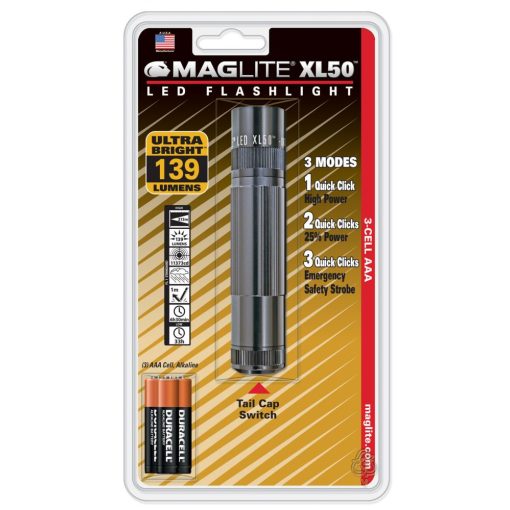 XL50-S3096 Maglite LED 3xAAA, titánszürke (bl)